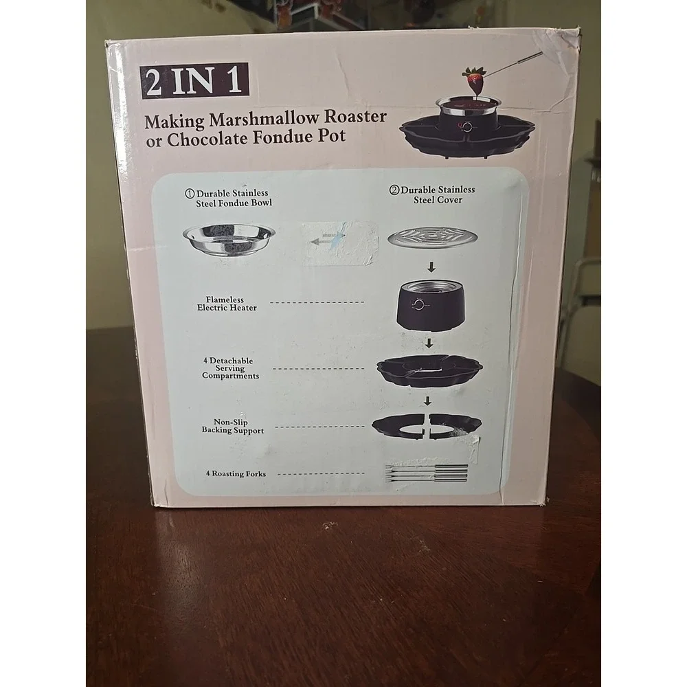 New Chocosmore - 2‎ In 1 Electric S'mores and Chocolate Fondue Maker